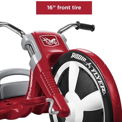 Radio Flyer Deluxe Big Flyer Big Front Wheel Chopper Style Trike for Ages 3 to 7