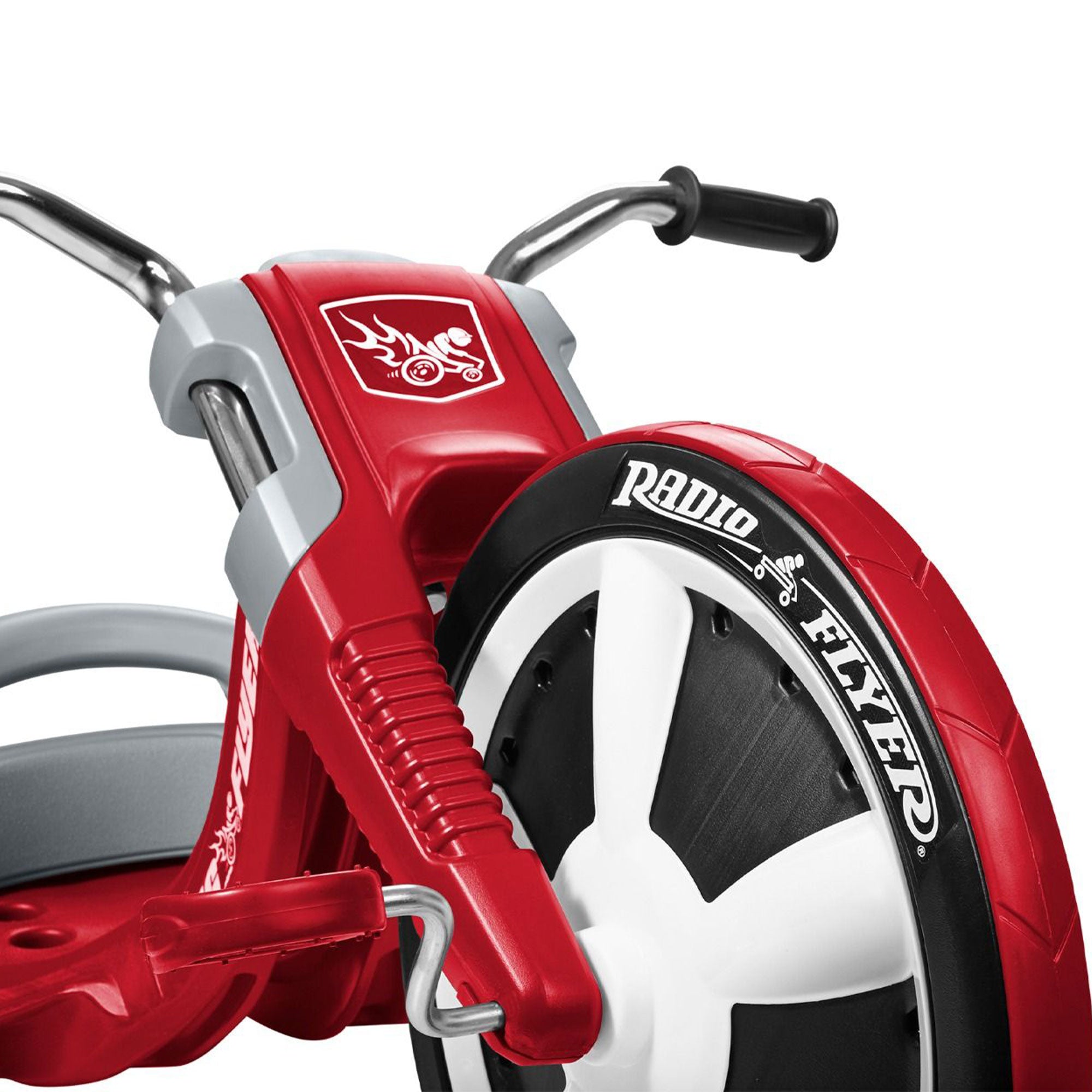Radio Flyer Deluxe Big Flyer Big Front Wheel Chopper Style Trike for Ages 3 to 7 - VMInnovations