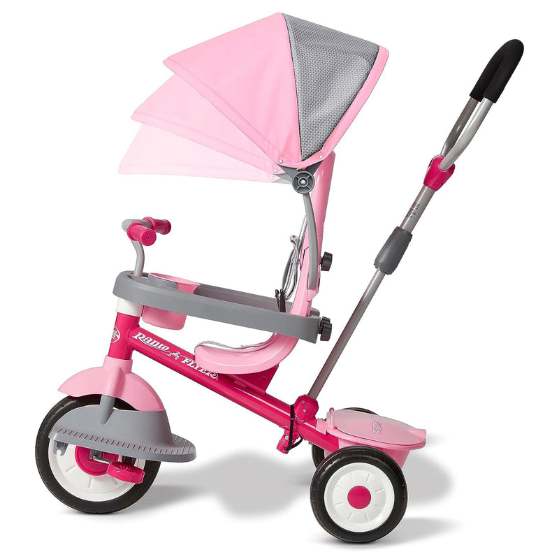 Radio Flyer 4 in 1 Stroll N Trike Infant Adjustable Stroller Tricycle,Pink(Used)