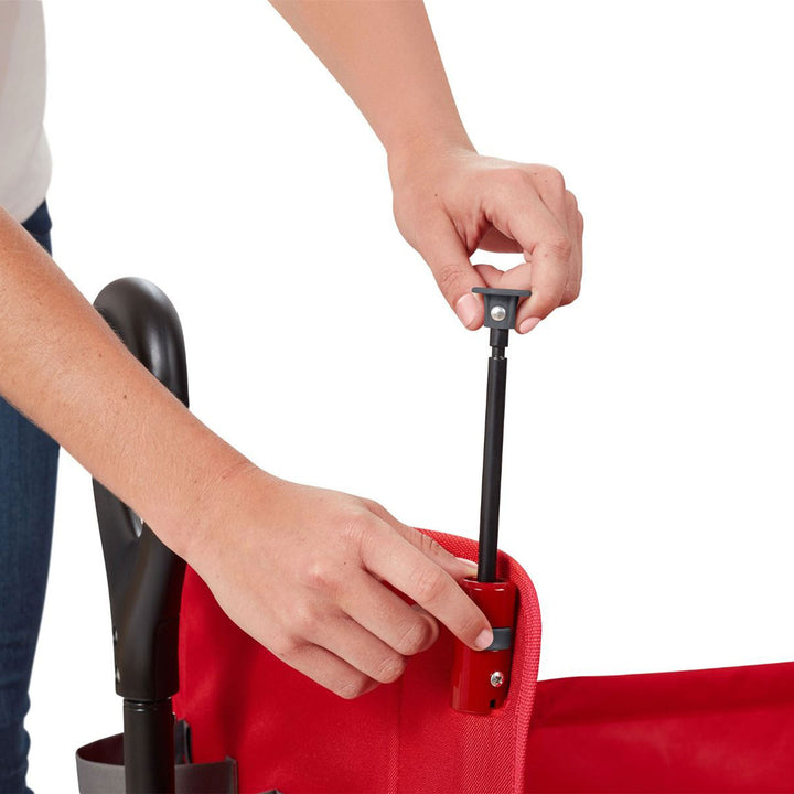 Radio Flyer Convertible Stroll N Wagon w/Push & Pull Handle,Red/Black(For Parts) - VMInnovations