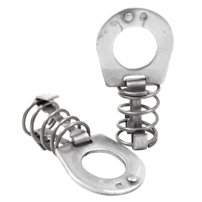 Camco Stainless Steel Bilingual Cam Lock for Water Heater Door Latch, Silver - VMInnovations