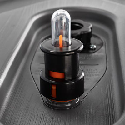 Camco Rhino Easy to Install 1.5 Inch Diameter RV Tote Tank Gauge, Black/Orange - VMInnovations
