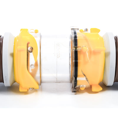 Camco 3.5" Non-Restrictive RV Sewer Hose Outlet Extender, Clear Plastic Adapter - VMInnovations