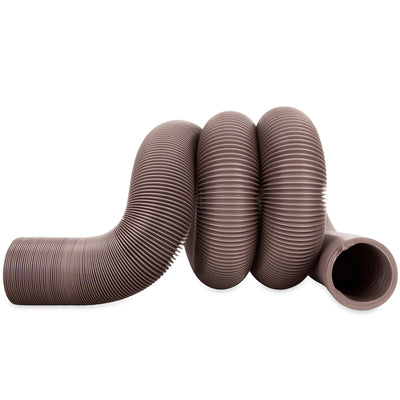 Camco 15 Foot Heavy Duty HTS Vinyl RV Sewer Hose with Steel Wire Core, Brown - VMInnovations