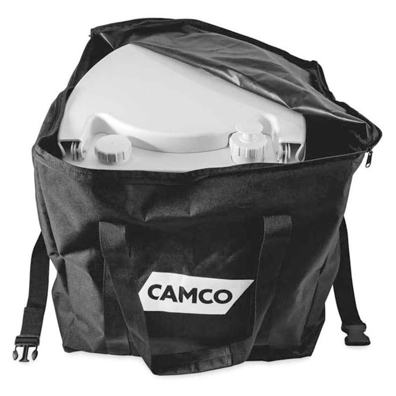 Camco 5.3 Gal Portable Toilet Waterproof Zippered Storage Bag w/Handles (Used)