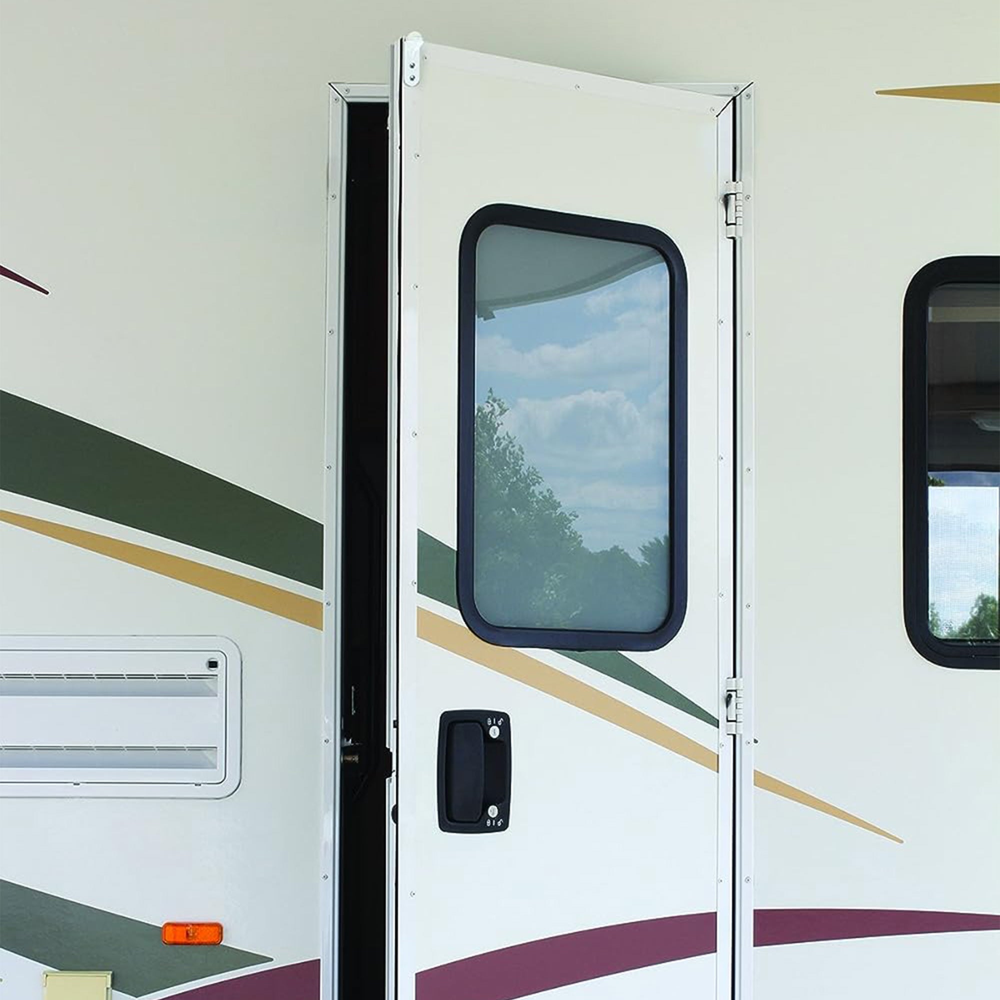 Camco Door Roller Ball w/Screen Door Slider & Mounting Hardware, White(Open Box) - VMInnovations