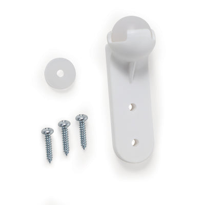 Camco Awning Door Roller Ball with Screen Door Slider & Mounting Hardware, White - VMInnovations