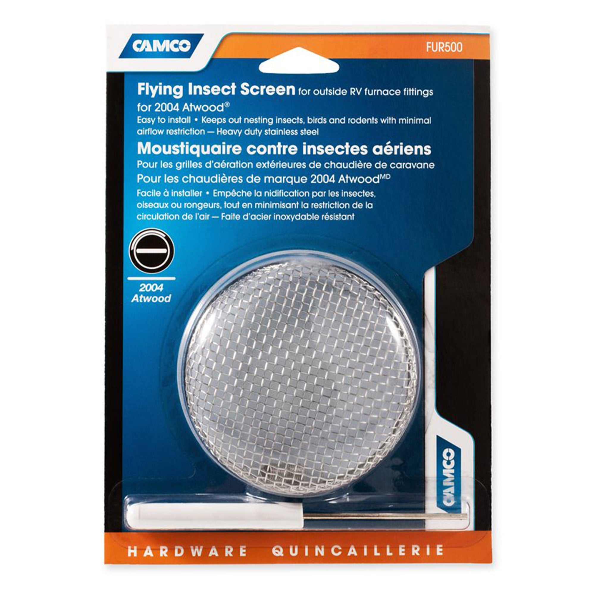 Camco 42144 FUR500 Flying Insect Screen for RVs, Fits Atwood Hydroflame Furnaces - VMInnovations