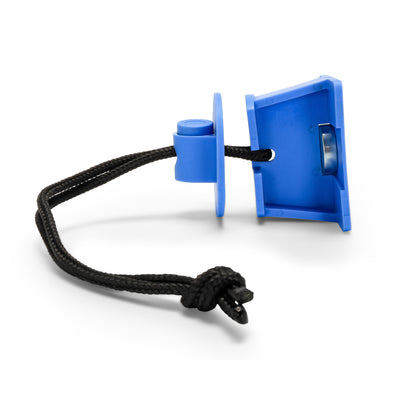 Camco Adjustable RV Fridge Door Block Accessory with Drawstring, Blue (Open Box) - VMInnovations