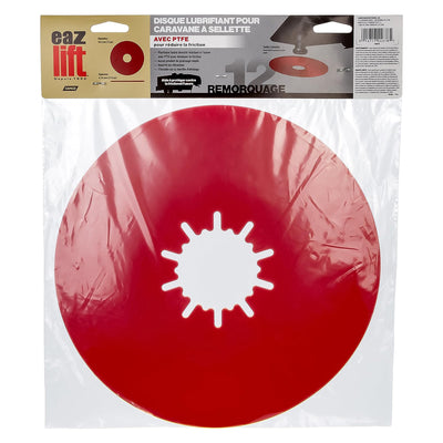 EAZ LIFT 44678 12 Inch Premium Fifth Wheel Lube Plate for Trailers & Towing, Red - VMInnovations