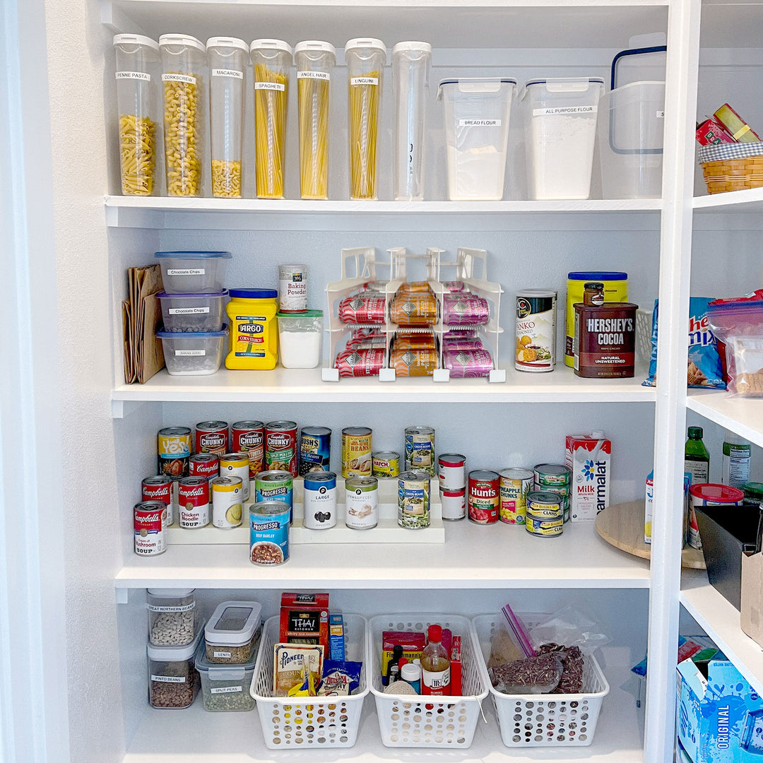 FIFO Can Tracker Hold Up To 54 Standard 10 to 15 Oz Can Sizes, White (Open Box) - VMInnovations