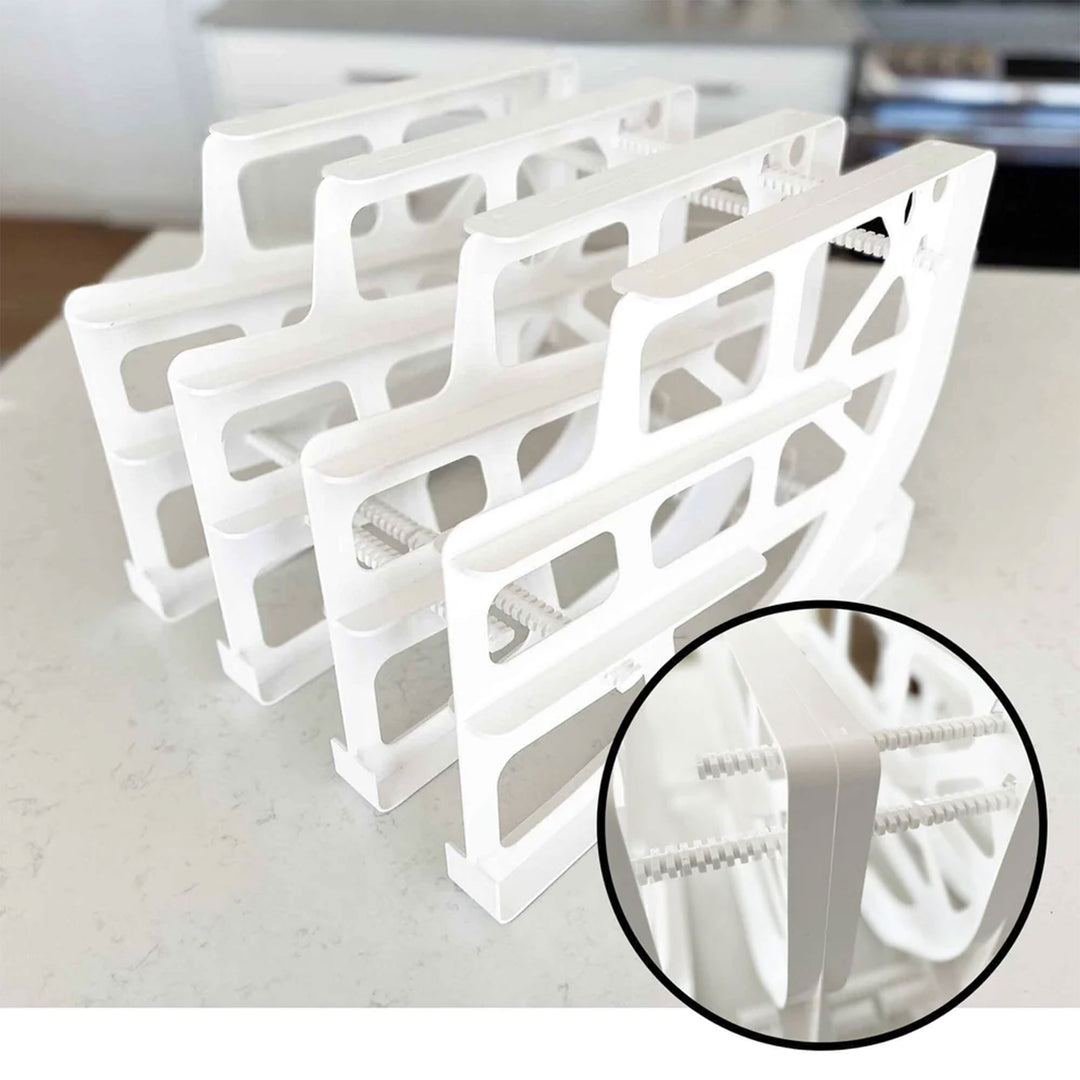 FIFO Can Tracker Hold Up To 54 Standard 10 to 15 Oz Can Sizes, White (Open Box) - VMInnovations