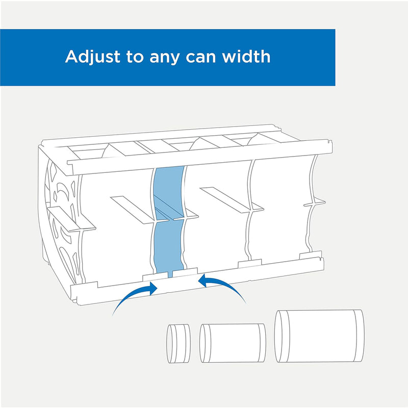 Shelf Reliance Cansolidator Holds 20 Can w/Rotation&Adjustable System(Open Box)