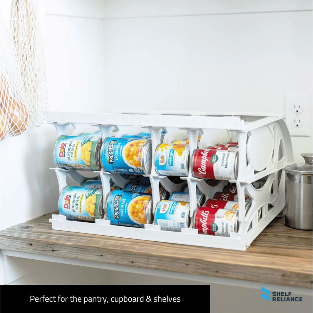 Shelf Reliance Cansolidator Rotational & Adjustable Pantry 60 Can Holder (Used)