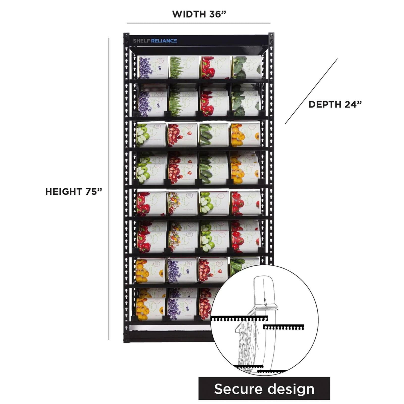 Shelf Reliance Maximizer Large Can Organizer Supports Up To 112 Cans (Used) - VMInnovations