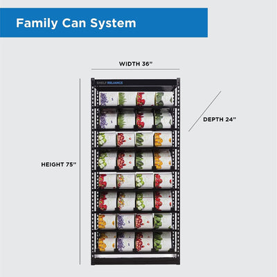 Shelf Reliance Maximizer Large Can Rotation Organizer, Up To 112 Cans(For Parts) - VMInnovations