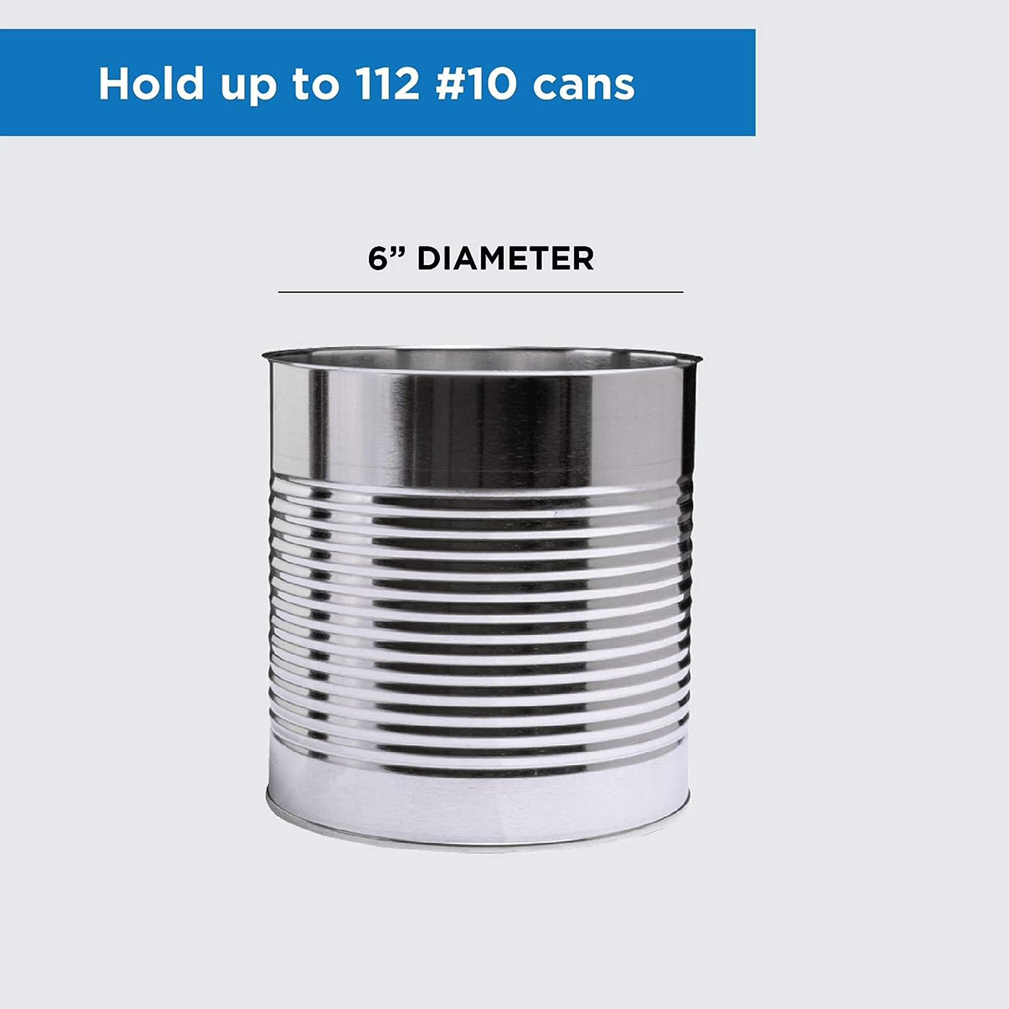 Shelf Reliance Maximizer Large Can Rotation Organizer, Up To 112 Cans (Open Box) - VMInnovations