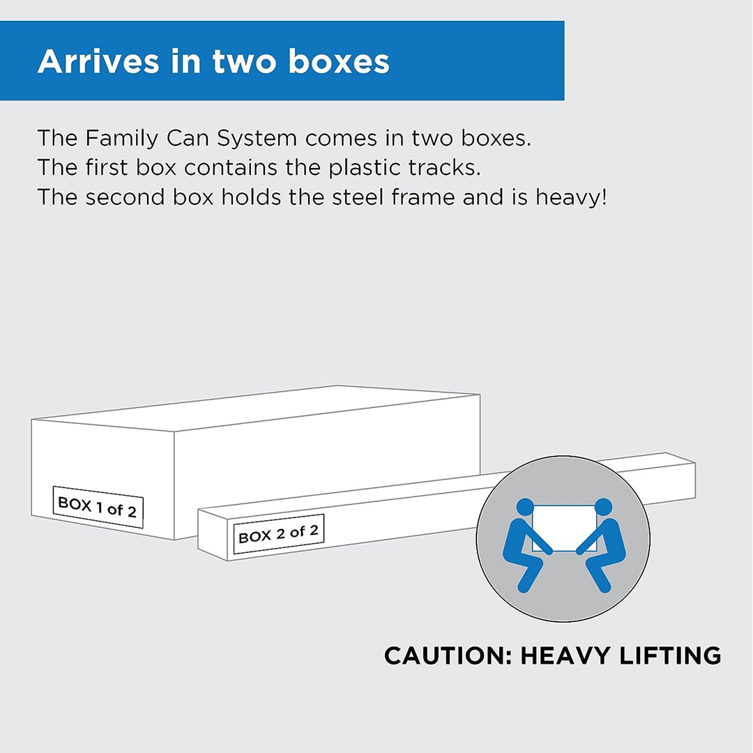 Shelf Reliance Maximizer Large Can Rotation Organizer Supports Up To 112 Cans