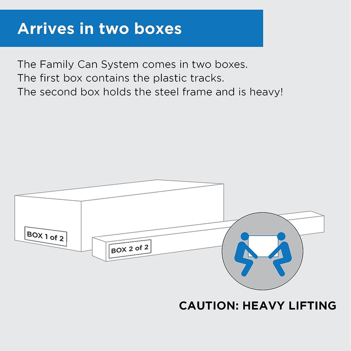 Shelf Reliance Maximizer Large Can Rotation Organizer Supports Up To 112 Cans