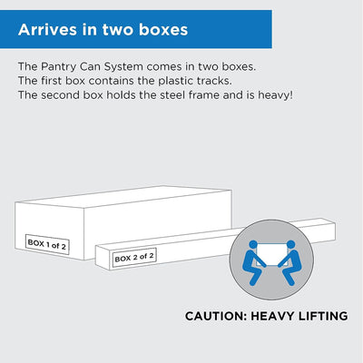 Shelf Reliance Maximizer Medium Can Rotation Organizer Supports Up To 375 Cans - VMInnovations