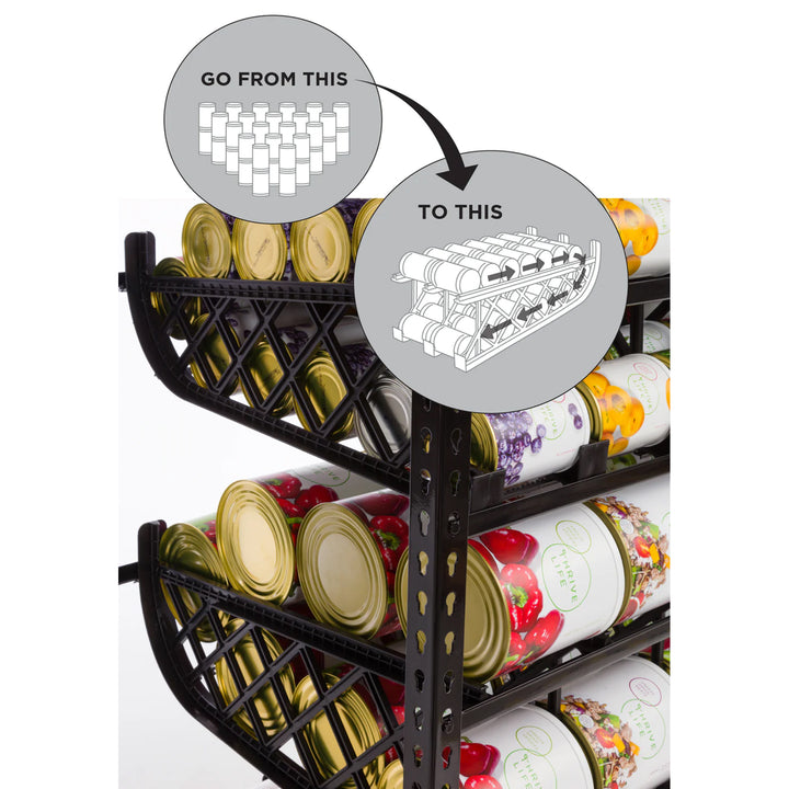 Shelf Reliance Maximizer Can Rotation Organizer Holds Up To 300 Cans (Used)