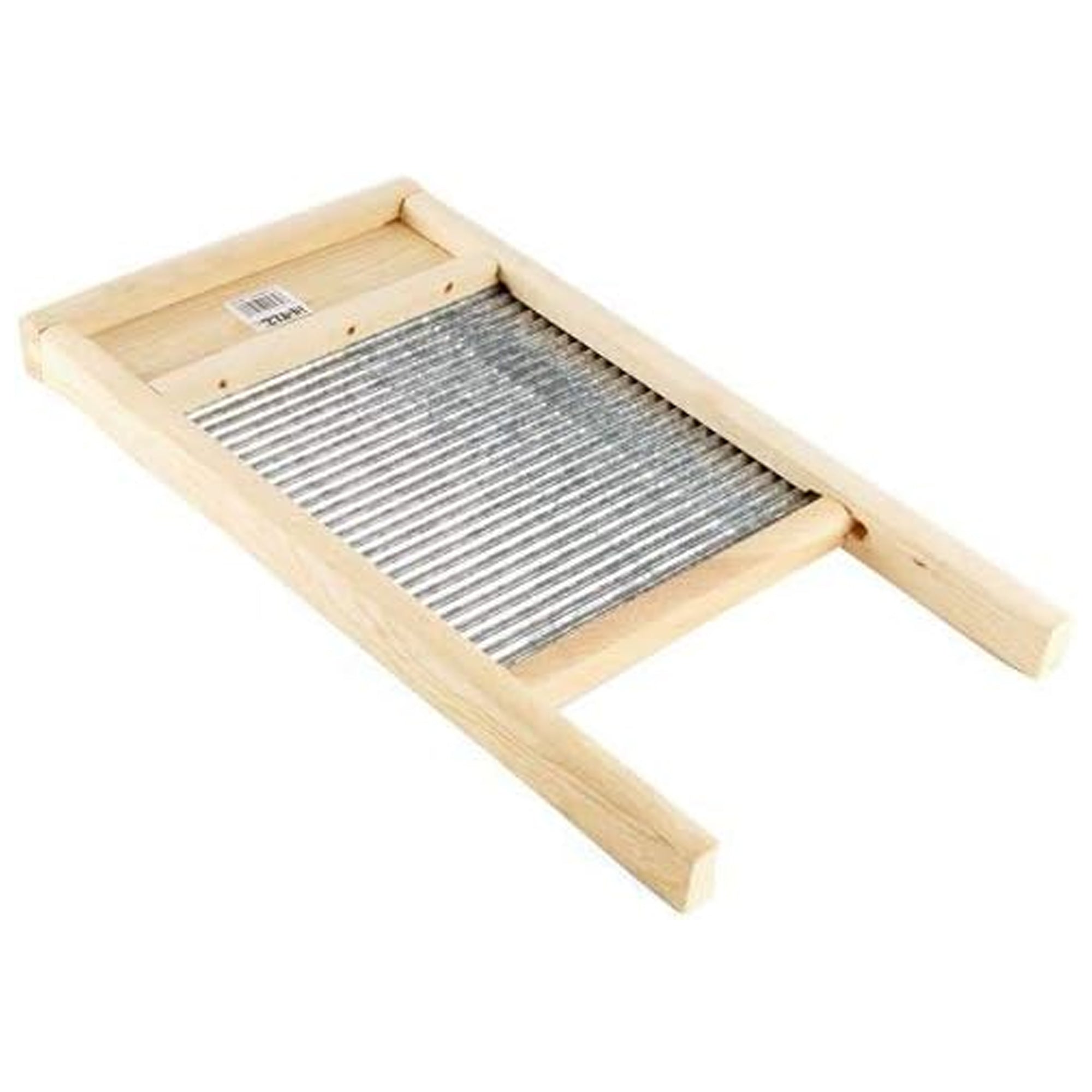 Behrens Galvanized Steel/Wood Washboard Manual Clothes Washing Machine, Large - VMInnovations