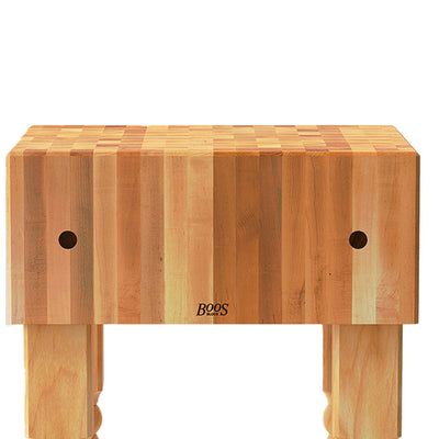 John Boos AB Series Square Wood Butcher Block Prep Table, 18" x 18", Maple - VMInnovations