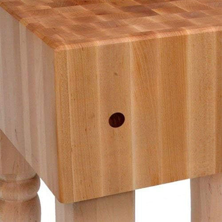 John Boos AB Series Square Wood Butcher Block Prep Table, 18" x 18", Maple