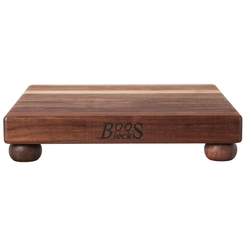 John Boos Small Walnut Wood Edge Grain Cutting Board for Kitchen, 12"x12"x1.5"