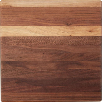 John Boos Small Walnut Wood Edge Grain Cutting Board for Kitchen, 12"x12"x1.5"