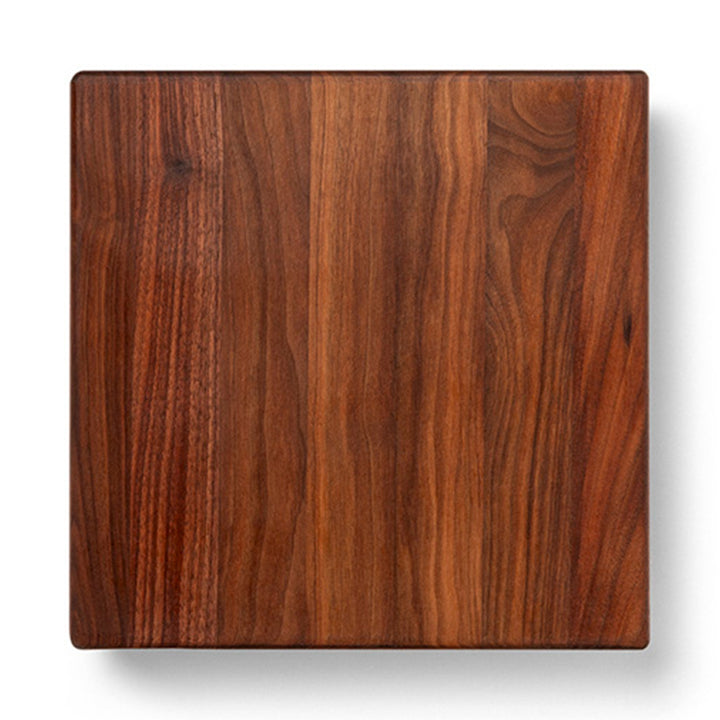 John Boos Small Walnut Wood Edge Grain Cutting Board for Kitchen, 12"x12"x1.5"