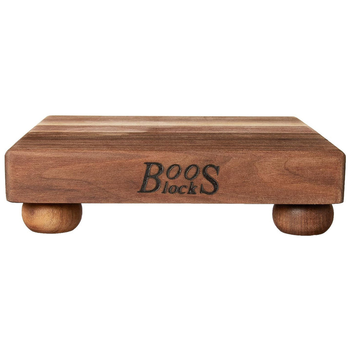 John Boos Small Walnut Wood Edge Grain Cutting Board for Kitchen, 9" x 9" x 1.5"