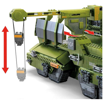MEGA Halo UNSC Elephant Sandset Tank Building Toy Set w/ 5 Micro Action Figures - VMInnovations