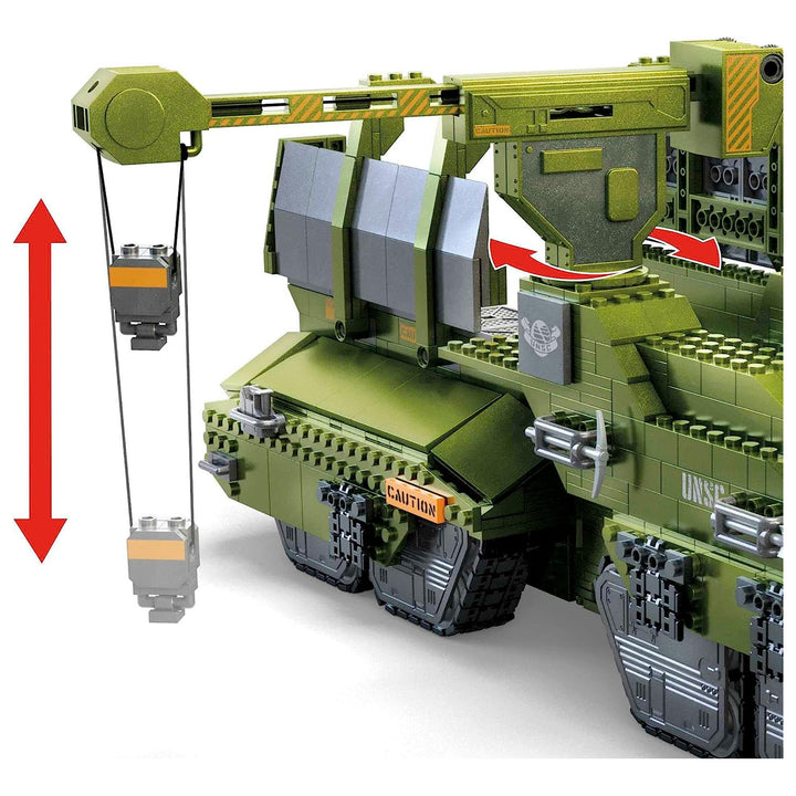 MEGA Halo UNSC Elephant Sandset Tank Building Toy Set w/ 5 Micro Action Figures - VMInnovations