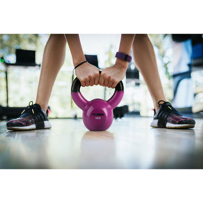 HolaHatha 10lb Solid Cast Iron Kettlebell for Home Strength Training (Open Box) - VMInnovations