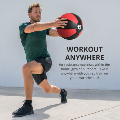 HolaHatha 10LB Medicine Exercise Ball for Rehabilitation/Working Out (Open Box) - VMInnovations