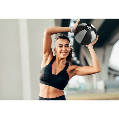 HolaHatha 10LB Medicine Exercise Ball for Rehabilitation/Working Out (Open Box) - VMInnovations