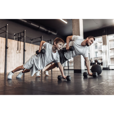 HolaHatha Iron Hexagonal Cast Home Exercise Dumbbell Free Weight, 10lb(Open Box) - VMInnovations
