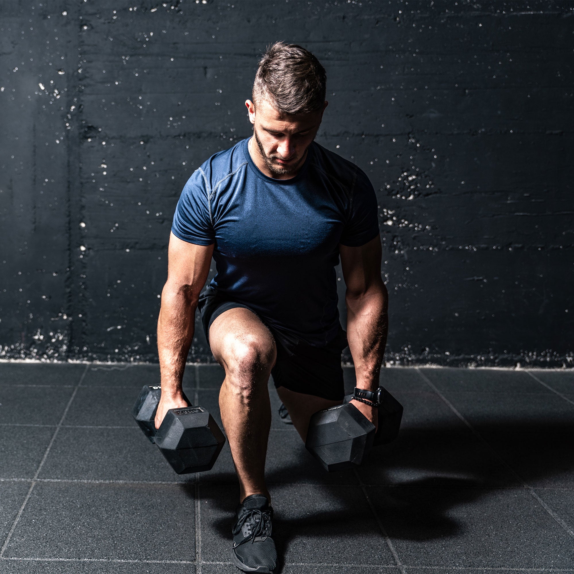 HolaHatha Iron Hexagonal Home Exercise Dumbbell Free Weight, 30 Pounds (Used) - VMInnovations