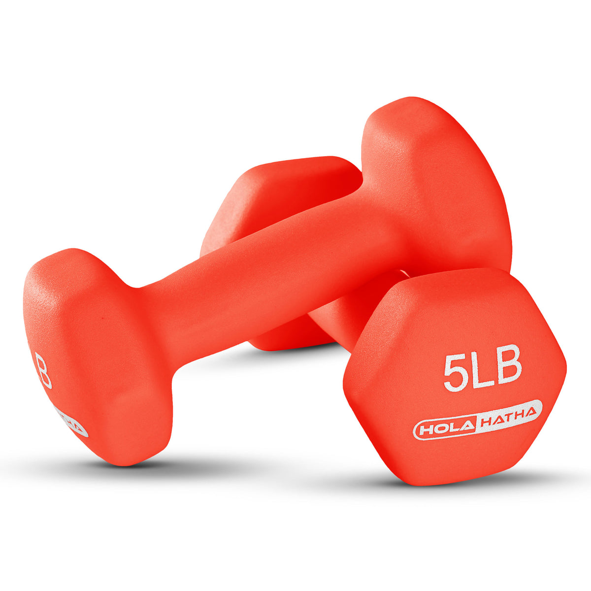 HolaHatha 5, 10, and 15 Pound Neoprene Dumbbell Set w/ Storage Rack (For Parts) - VMInnovations