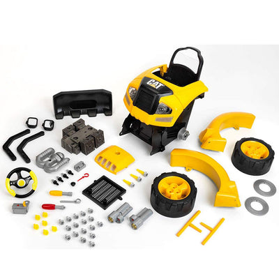 Theo Klein Caterpillar Toy Tool Workbench and Caterpillar Truck Engine Play Set