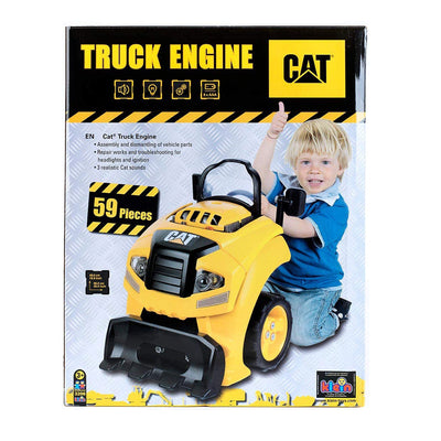 Theo Klein Caterpillar Toy Tool Workbench and Caterpillar Truck Engine Play Set