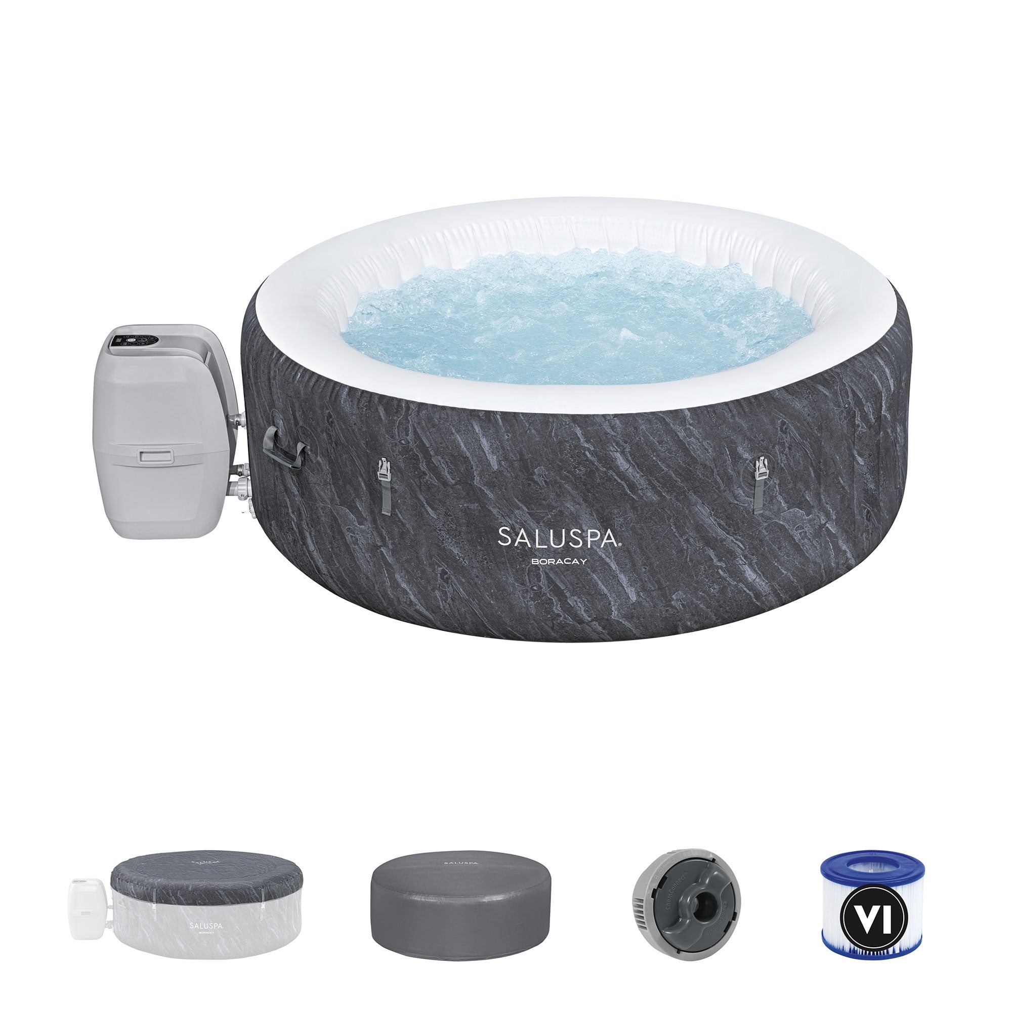 Bestway SaluSpa Boracay EnergySense Smart Signature AirJet Inflatable Hot Tub