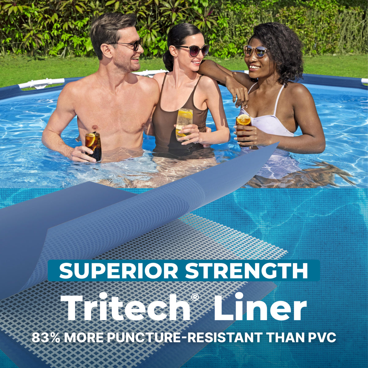 Bestway Steel Pro 12' x 30" Round Above Ground Pool Set with DuraPlus Liner