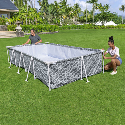 Bestway Steel Pro 12' x 6'7" x 26" Above Ground Outdoor Swimming Pool (Open Box)