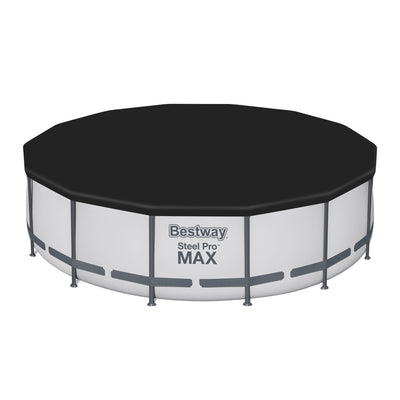 Bestway Steel Pro MAX 14' x 42" Above Ground Swimming Pool Set, Gray (Open Box)