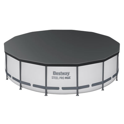 Bestway Steel Pro MAX 14' x 42" Above Ground Outdoor Swimming Pool Set, Gray (For Parts) - VMInnovations