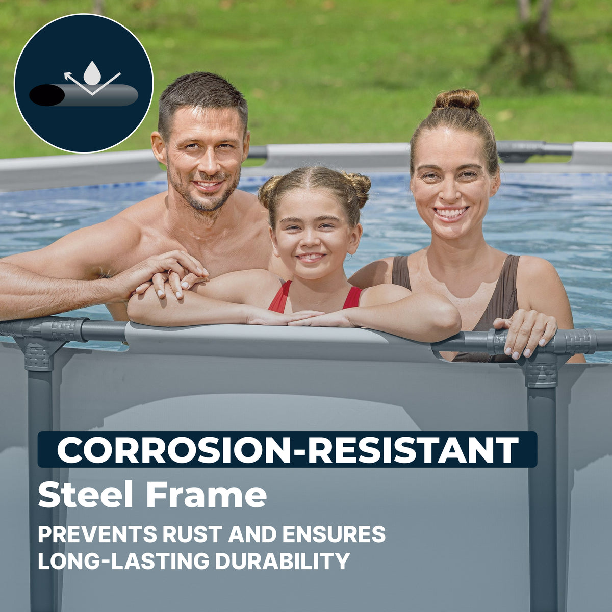Bestway Steel Pro MAX 14' x 42" Above Ground Swimming Pool Set, Gray (Open Box)