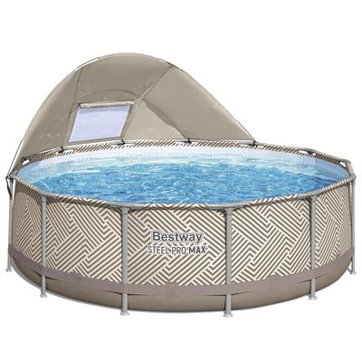 Bestway Steel Pro MAX 13' x 42" Above Ground Pool Set with Canopy & Ladder(Used) - VMInnovations
