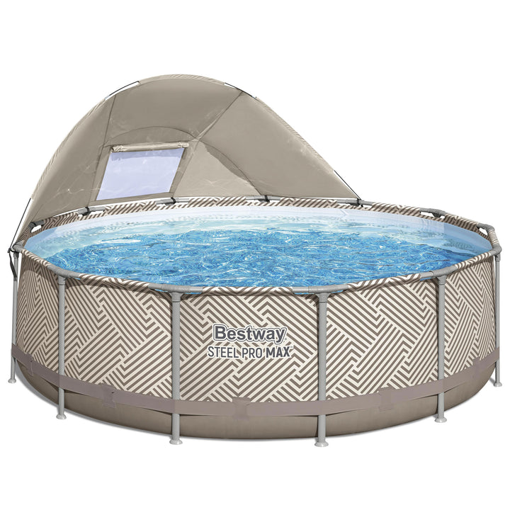 Bestway Steel Pro MAX 13' x 42" Pool Set with Canopy & Ladder (Open Box)